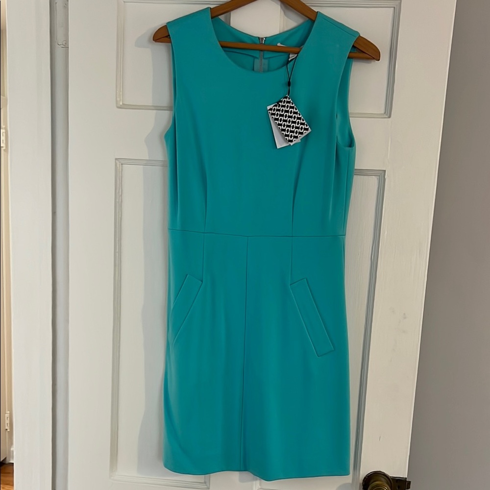 Diane Von Furstenberg Blue Sheath Mini Dress